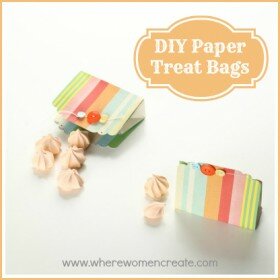 DIY Paper Treat Bags Project from Where Women Create