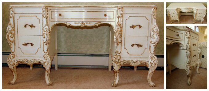 Vintage French Provincial Desk