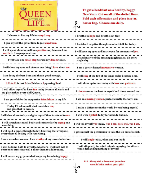 queen affirmations