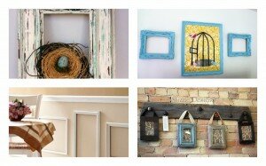 re-purposed up-cycled picture frames